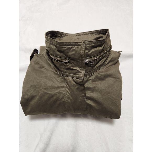 H&M Army Green Drawstring Waist Jacket - Size 12 - Picture 3 of 10